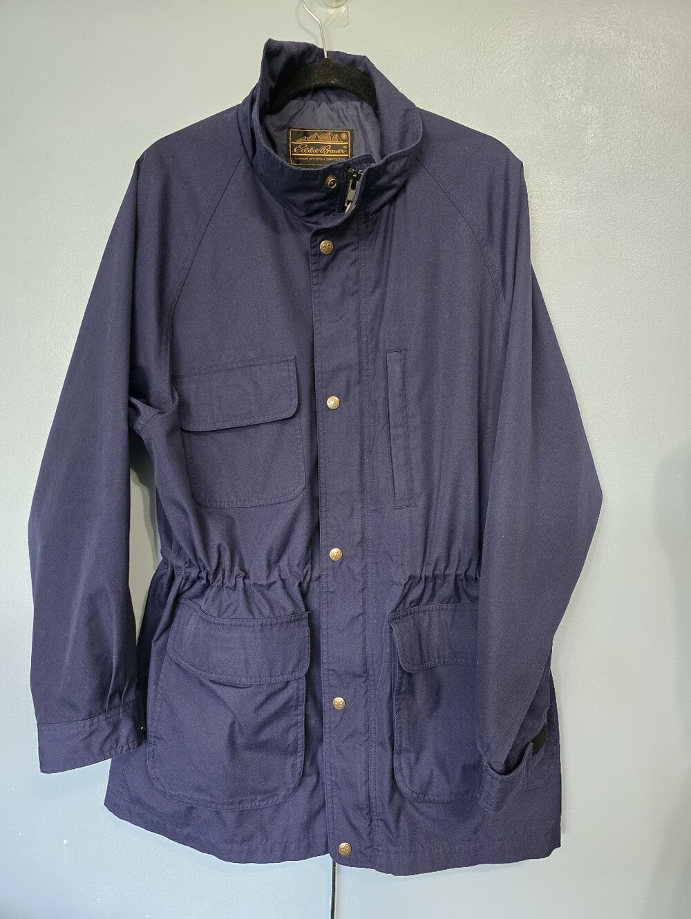Vntg Men's Eddie Bauer Navy Field Utility Jacket L